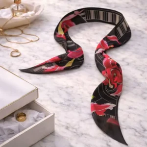 Cravate Le petit dragon - La trame botanique