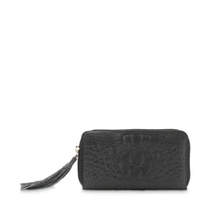 Portefeuille Compagnon Croco Zip